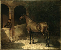 v. Rayski / Horse and smoker / 1863 by klassik art