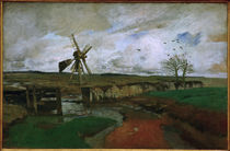 C.Vinnen, Landschaft mit Windmühle von klassik art