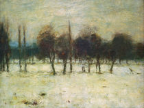 Fruit Trees in the Snow / C. Rohlfs / Painting c.1898 by klassik art