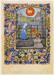 Mstr. Dresdener Gebetsbuch / März/um 1500 von klassik art