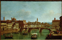 Florence, Ponte S.Trinita / Painting by Zocchi. by klassik art