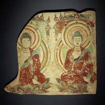 Sitzende Buddhas / zentralasiatisch by klassik art