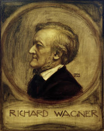 Richard Wagner, Paint. by Franz v. Stuck by klassik art