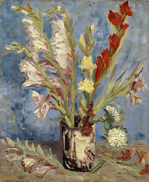 V. van Gogh, Vase mit Gladiolen und China-Astern von klassik art