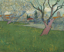 Flowering Orchards, View of Arles / V. van Gogh / Painting, 1889 by klassik art