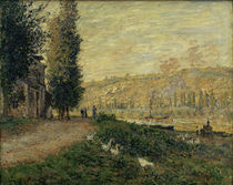 C. Monet, "Seine embankment near Lavacourt" / painting by klassik art