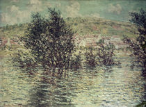 Monet / View of Vétheuil from Lavacourt by klassik art