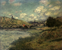 Monet / Landscape with Vétheuil by klassik art