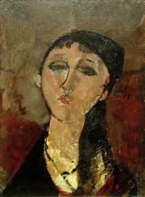 Amedeo Modigliani, Head of a girl (Louise) by klassik art