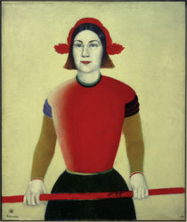 K.Malewitsch, Mädchen mit rotem Stab von klassik art