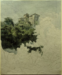 Ernst Fries, Villa Chigi in Ariccia von klassik art