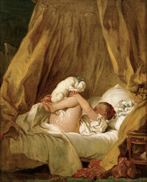 J.–H.Fragonard, Mädchen mit Hund von klassik art