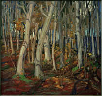 T.Thomson, Maple Woods, Bare Trunks,1916 by klassik art