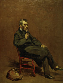 C.Monet, Mann mit Pfeife von klassik art
