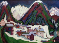 E.L.Kirchner, Dorf Monstein bei Davos von klassik art