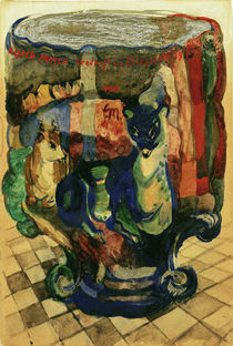Franz Marc, Cup with fox and roe deer by klassik art