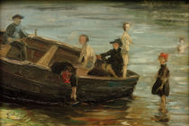 Franz Marc, Children in a boat by klassik art