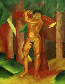 F.Marc, Carrying wood by klassik art