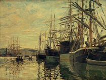C.Monet, Der Hafen von Rouen von klassik art