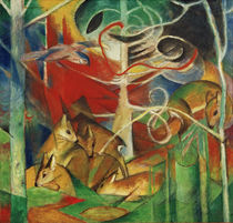 Franz Marc / Deer in the Forest I / Painting, 1913 by klassik art