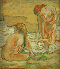 Franz Marc, Nude Composition II (Two bathing women) by klassik art