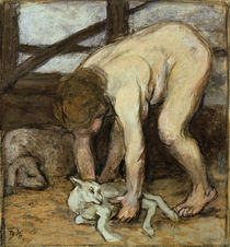 Franz Marc, Nude with Kid by klassik art