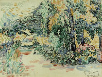 P.Signac, Garten des Künstlers von klassik art