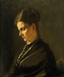 W.Busch, Johanna Keßler, portrait / painting by klassik art