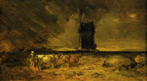 Busch / Stormy Landscape with Windmill by klassik art