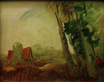 W.Busch / Red House in a Field at the Edge of the Forest by klassik art