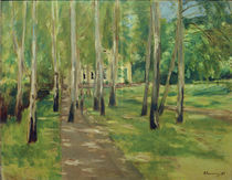 Wansee Garden with Birch Tree Avenue / M. Liebermann / Painting 1918 by klassik art