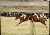 M.Liebermann, "Horse race in the Cascines" / painting by klassik art