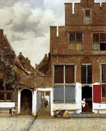 Vermeer, Straße in Delft von klassik art