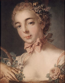 Bonnet nach Boucher / Kopf Flora/1769 by klassik art