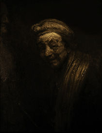 Rembrandt, Selbstbildnis um 1663/69 von klassik art