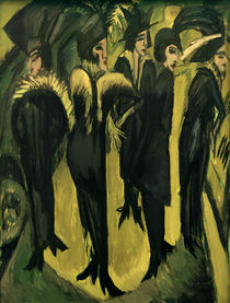 Ernst Ludwig Kirchner, Five women on the street by klassik art