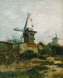 V. van Gogh, Windmühlen auf Montmartre by klassik art