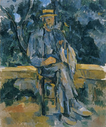P.Cézanne, Sitzender Mann by klassik art