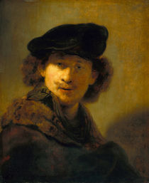 Rembrandt, Selbstbildnis mit Pelzkragen von klassik art