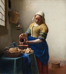 Vermeer / Maid with milk jug /  c. 1658 by klassik-art