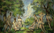 P.Cézanne, Badende by klassik art