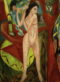 E.L.Kirchner, Sich kämmender Akt von klassik art