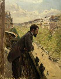 Caillebotte / Man on Balcony / 1880 by klassik art