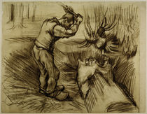 V. van Gogh, Woodcutte / Drawing / 1885 by klassik art