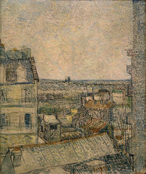 V. v. Gogh, View fr. Window, Paris / Paint. by klassik art