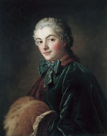 F.Boucher, Young Woman w. Muff / Paint. by klassik art