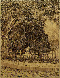 V. van Gogh, Park with Fence / Draw./1888 by klassik art