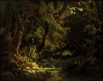 C.Spitzweg, Inside a forest by klassik art