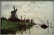 Monet / Windmill in Zaandam / 1871 by klassik art
