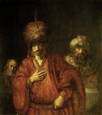 Rembrandt, Haman in Ungnade von klassik art